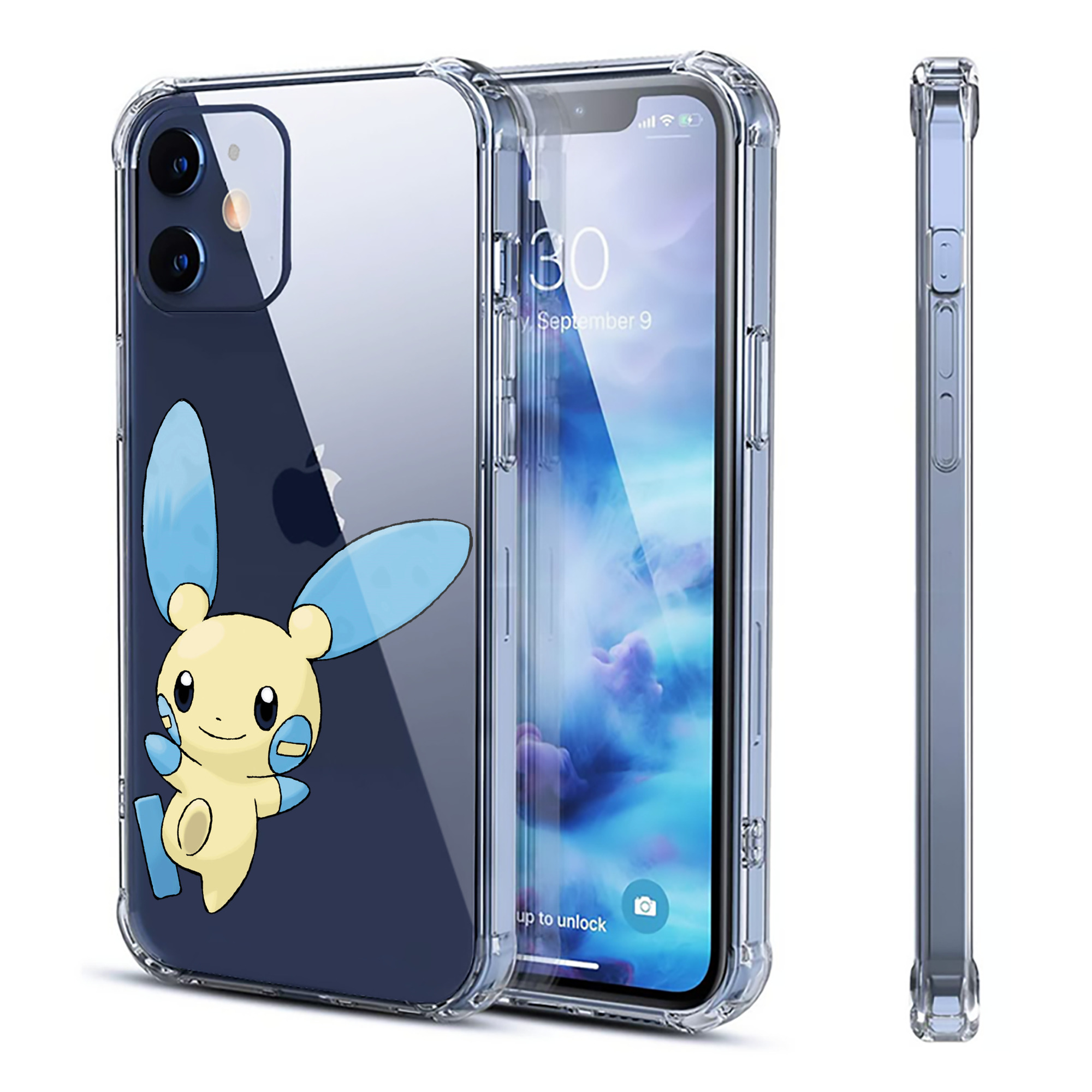 （画像用） ポケットモンスター Pokémon 【iPhone 12シリーズ対応】透明スマホケース（クリアソフトケース）